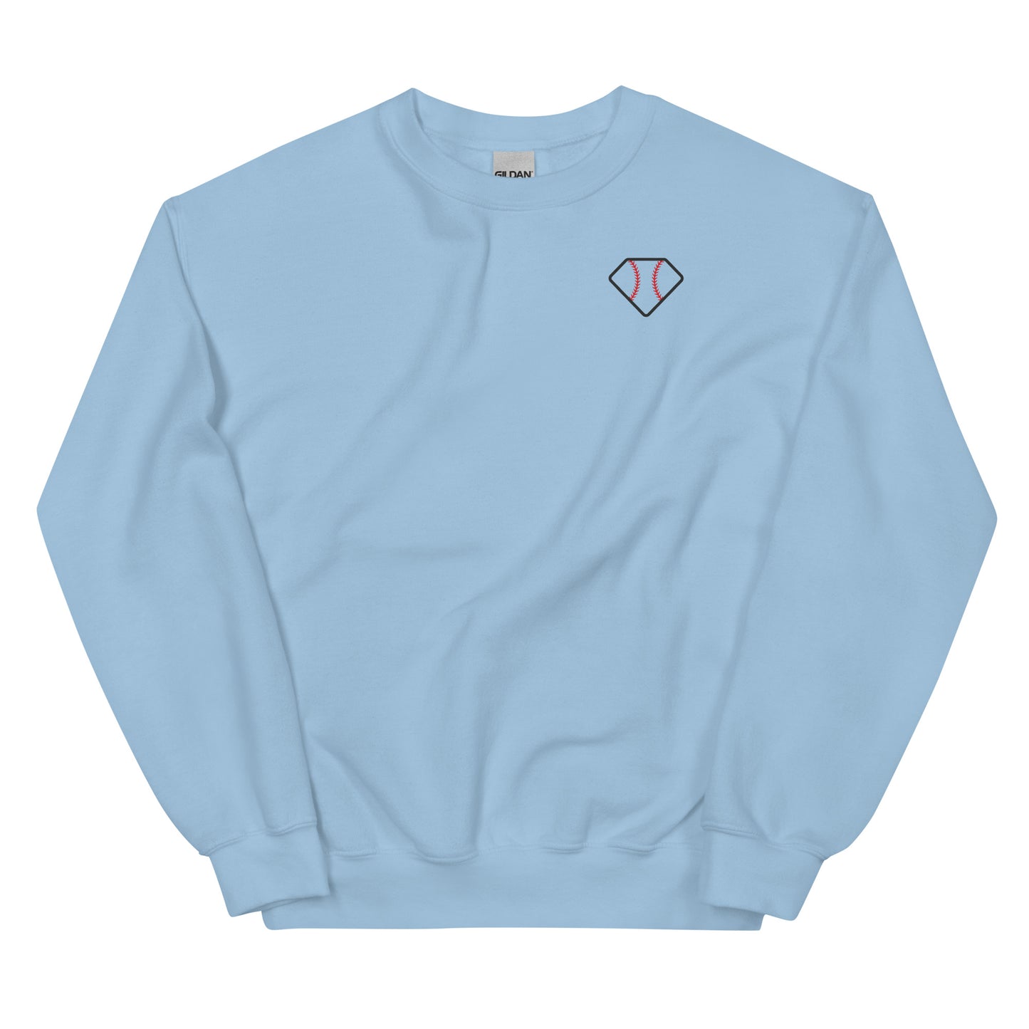 Diamond Vibes Baseball Classic Pink Logo Crewneck Sweatshirt