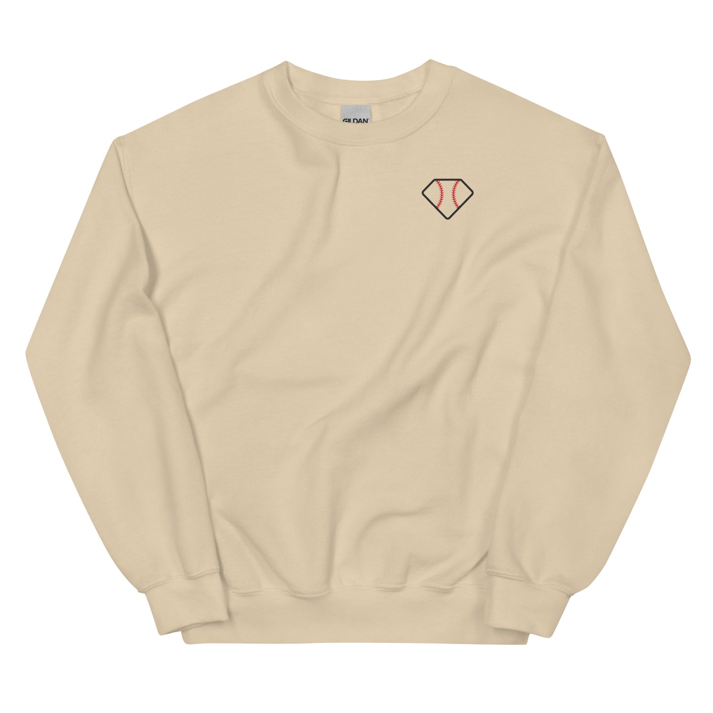 Diamond Vibes Baseball Classic Pink Logo Crewneck Sweatshirt