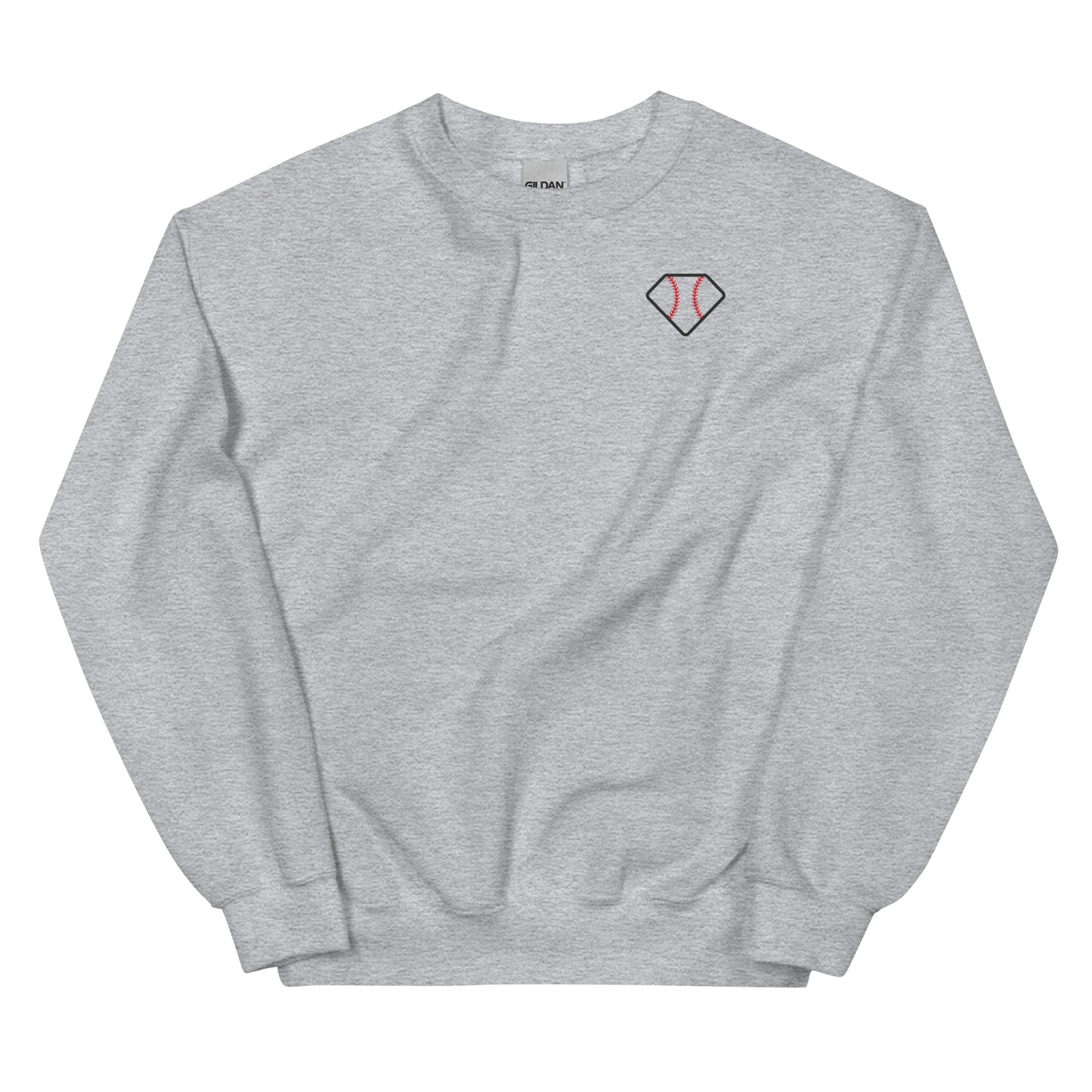 Diamond Vibes Baseball Classic Pink Logo Crewneck Sweatshirt