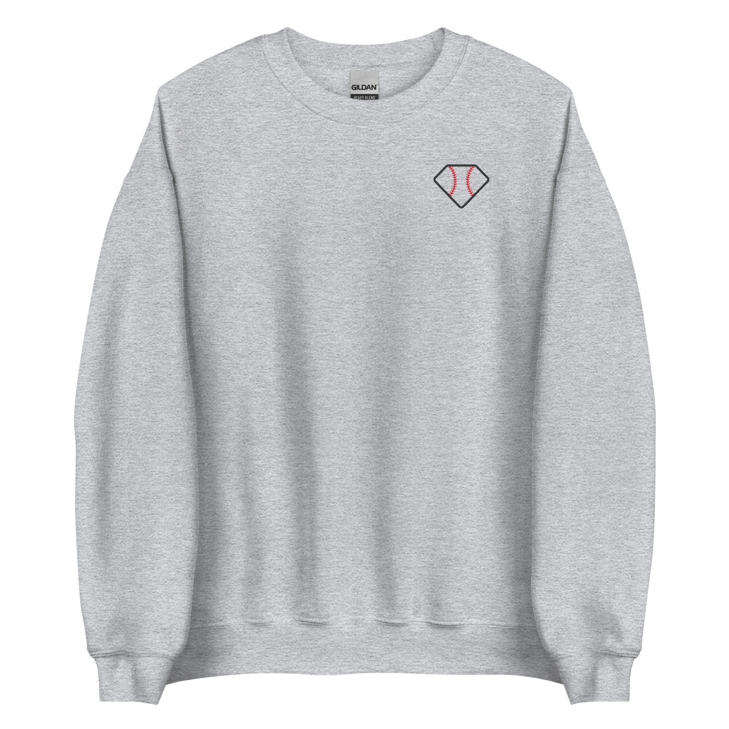 Diamond Vibes Softball Classic Pink Logo Crewneck Sweatshirt