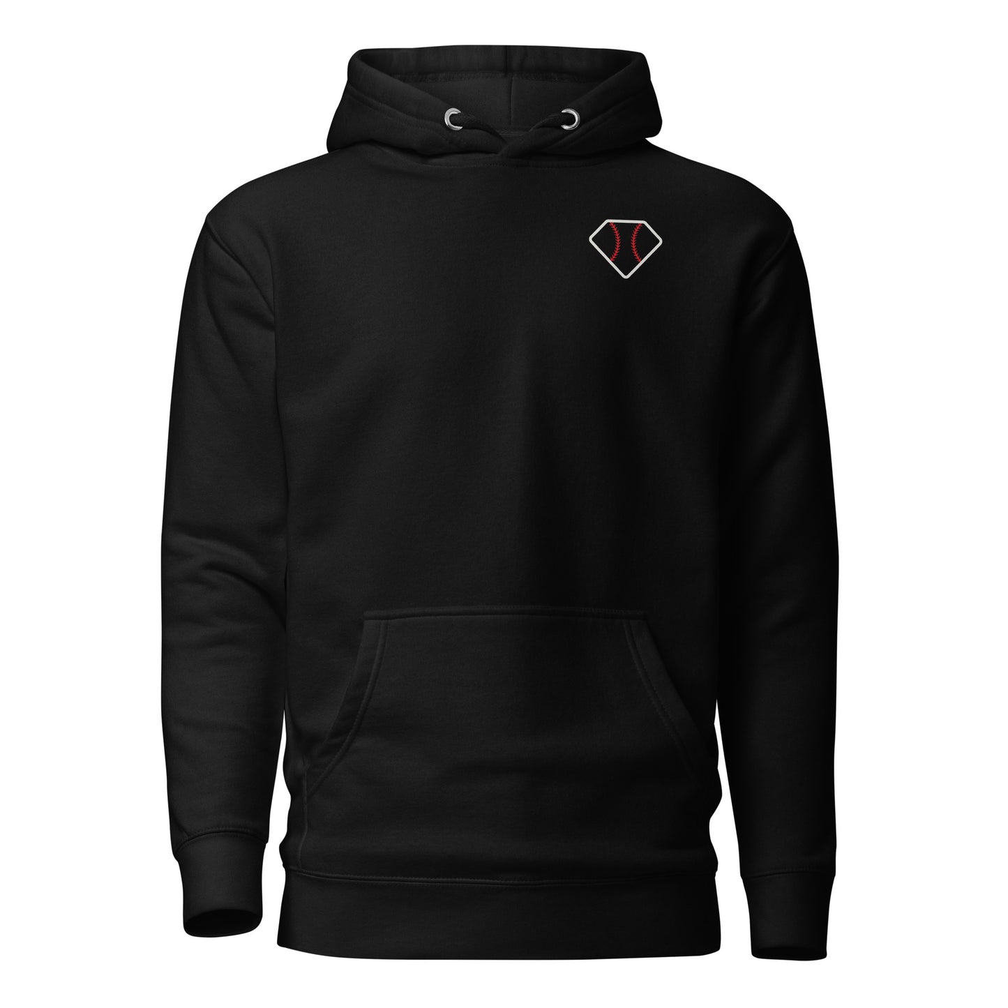 Diamond Vibes Softball Classic Blue Logo Hoodie