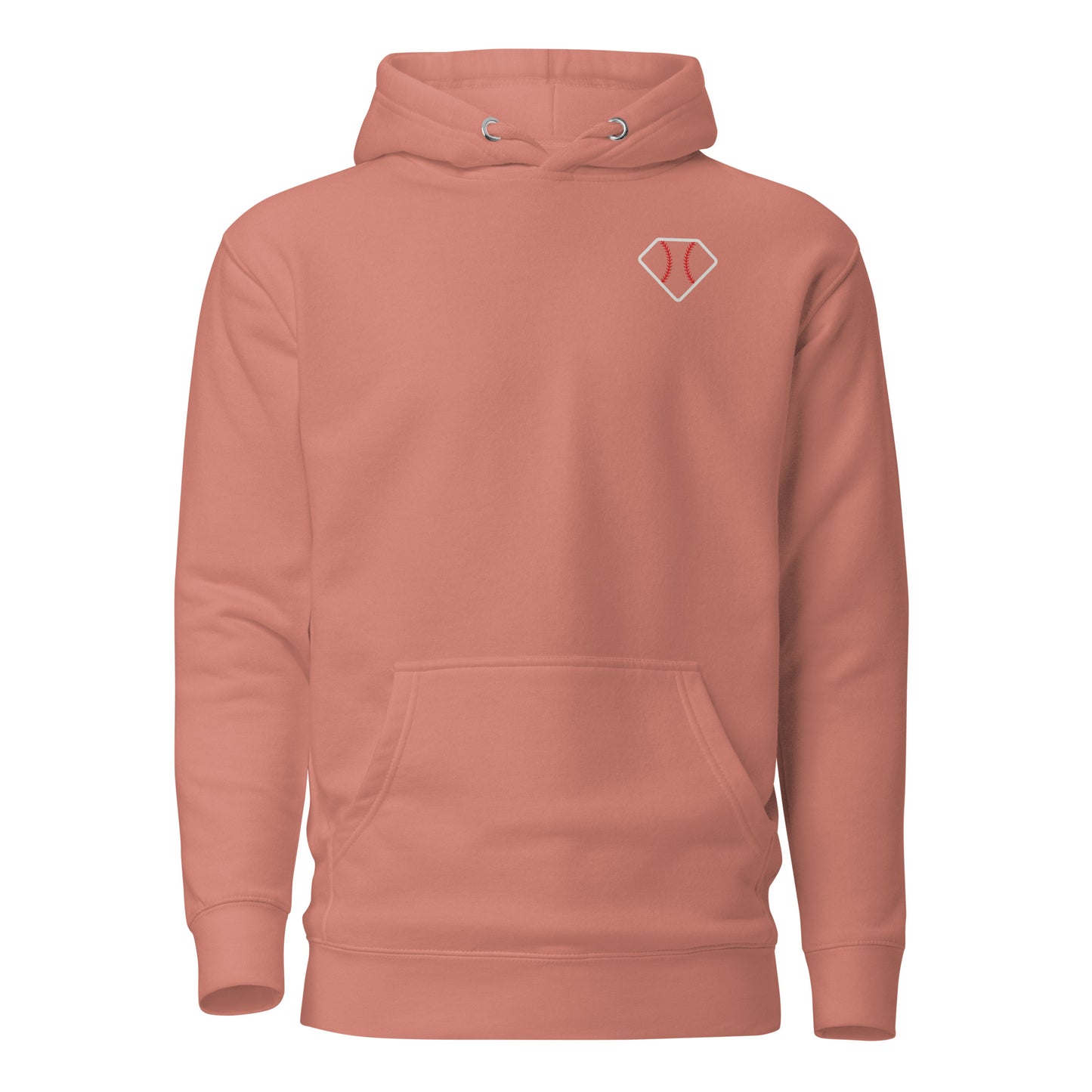 Diamond Vibes Softball Classic Blue Logo Hoodie