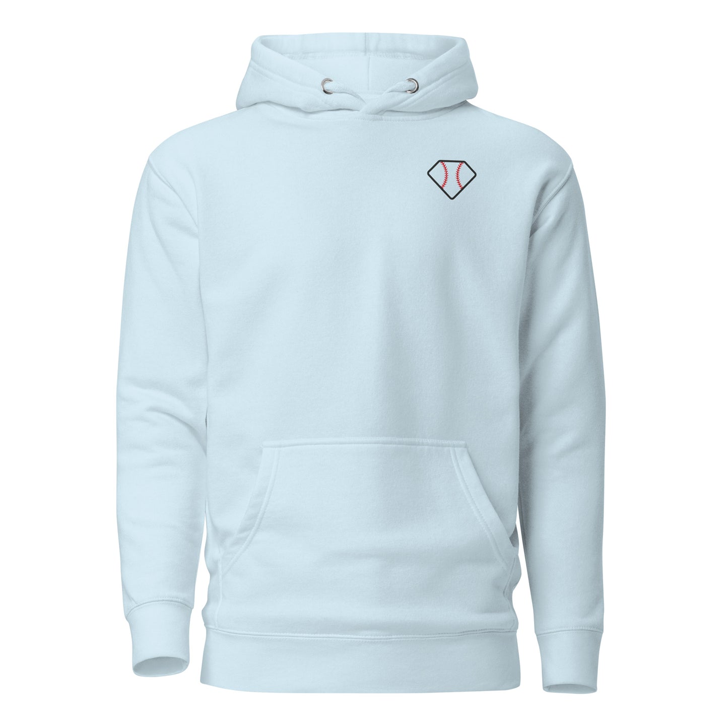 Diamond Vibes Baseball Classic Pink Logo Hoodie