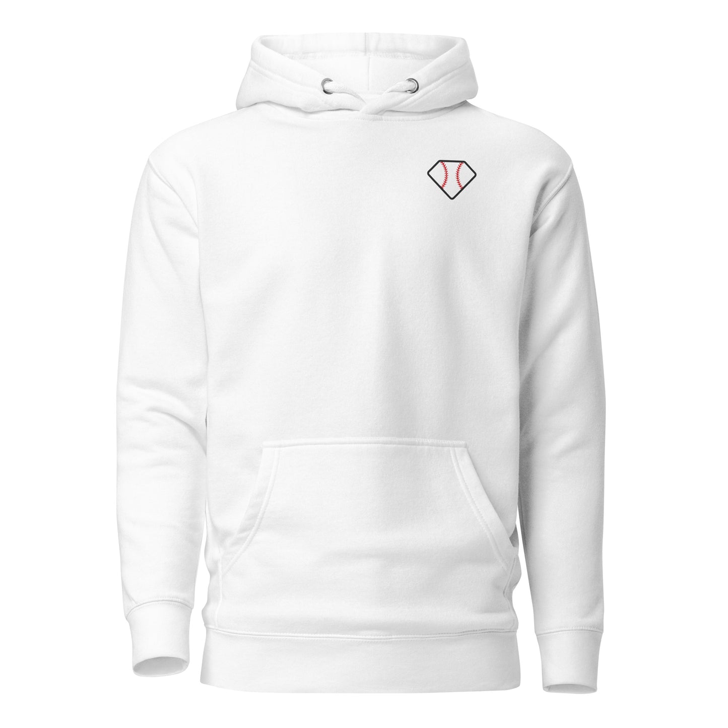 Diamond Vibes Baseball Classic Pink Logo Hoodie
