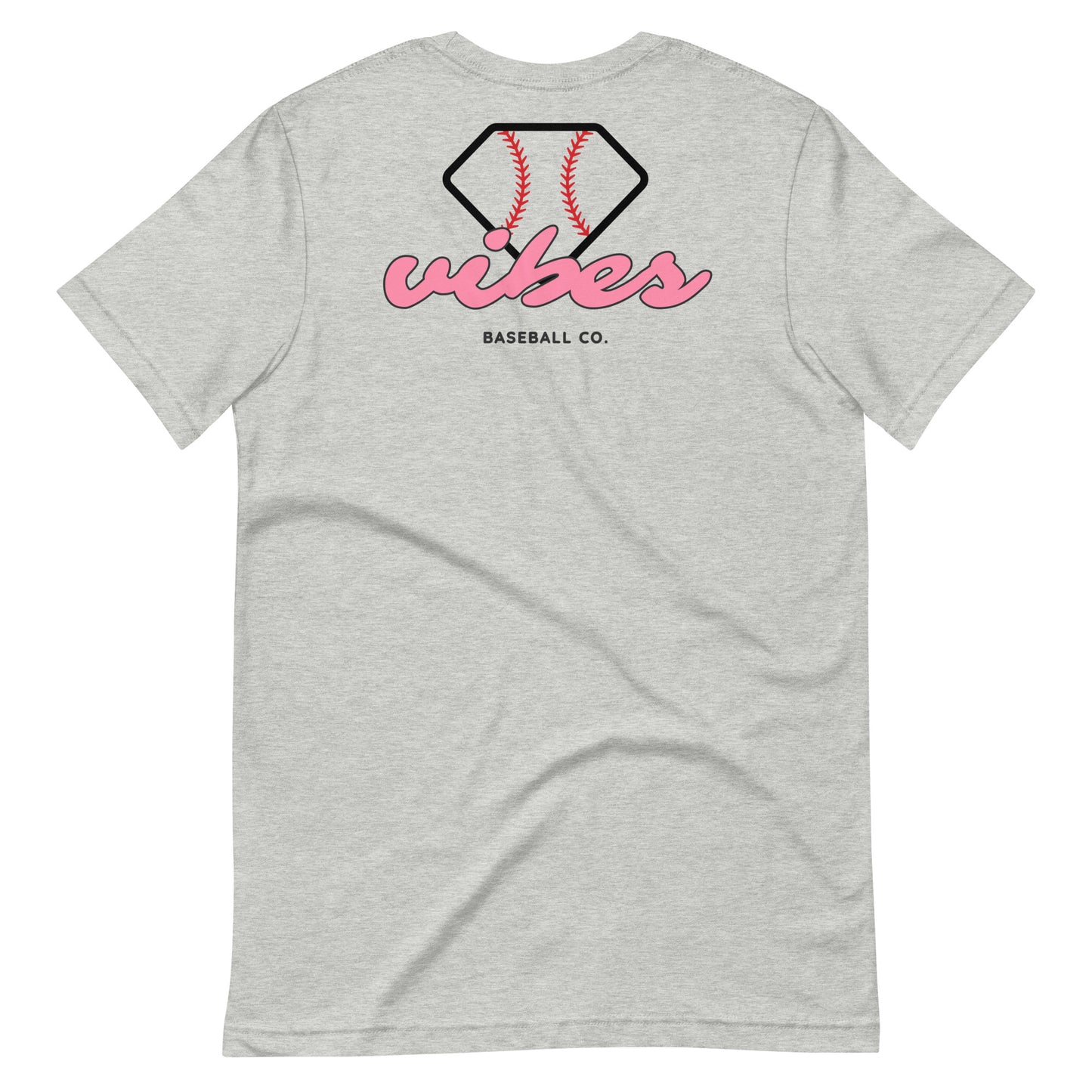 Diamond Vibes Baseball Classic Pink Logo T