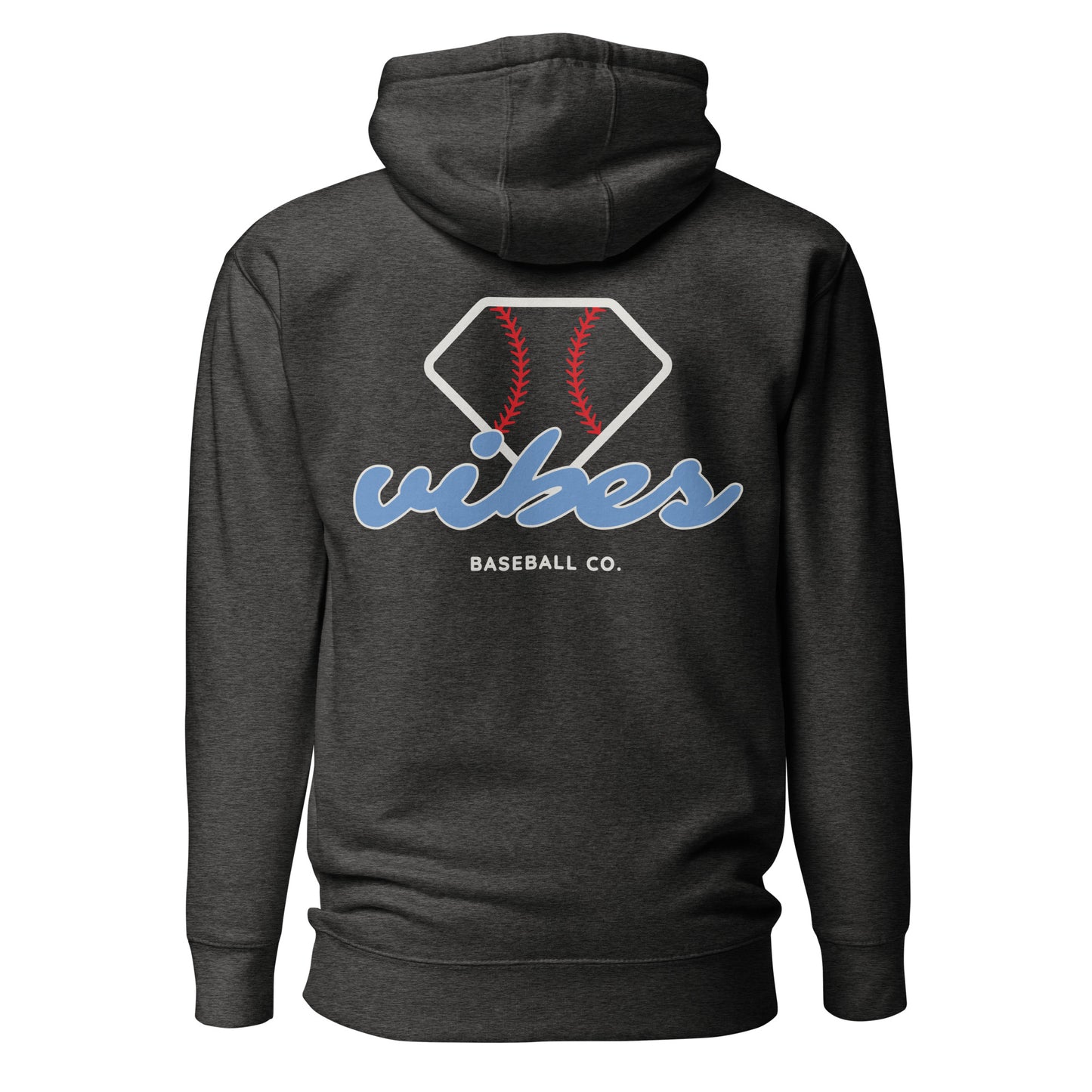 Diamond Vibes Baseball Classic Blue Logo Hoodie