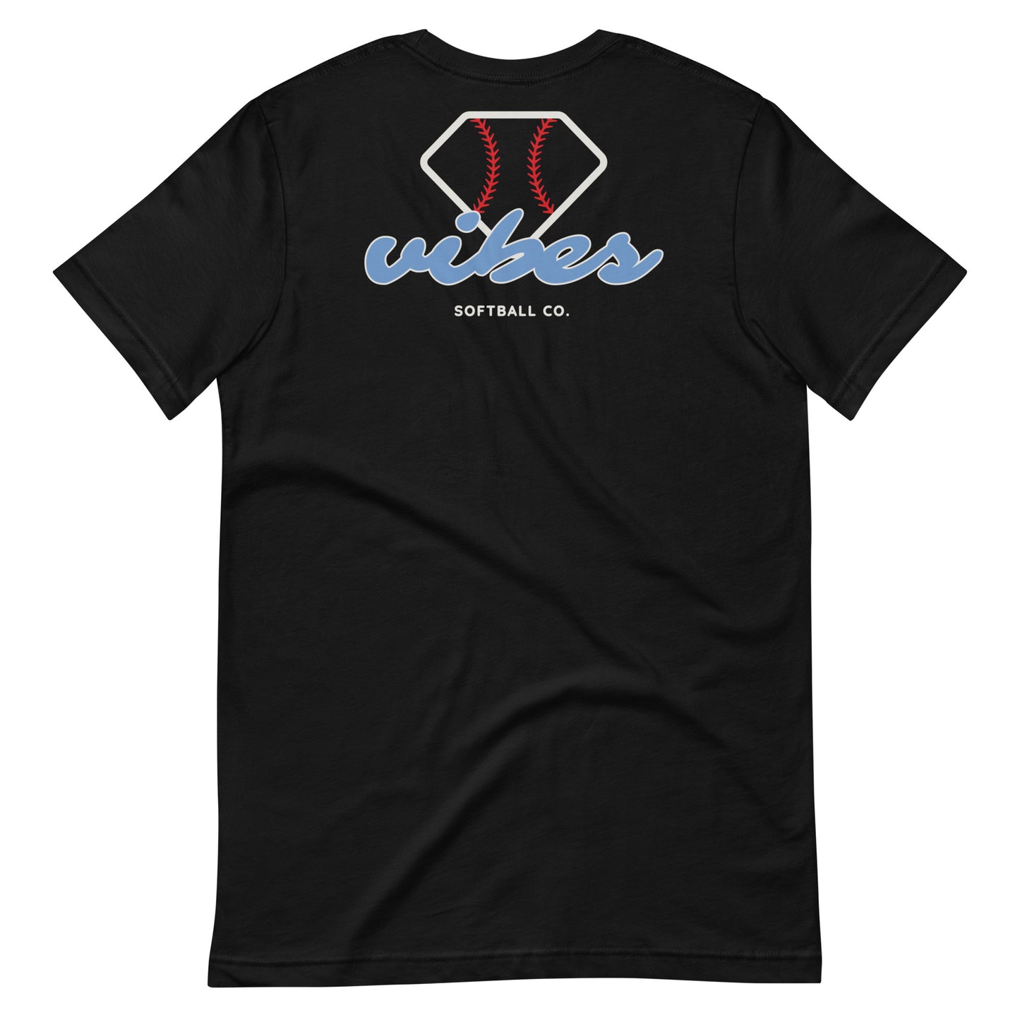 Diamond Vibes Softball Classic Blue Logo T