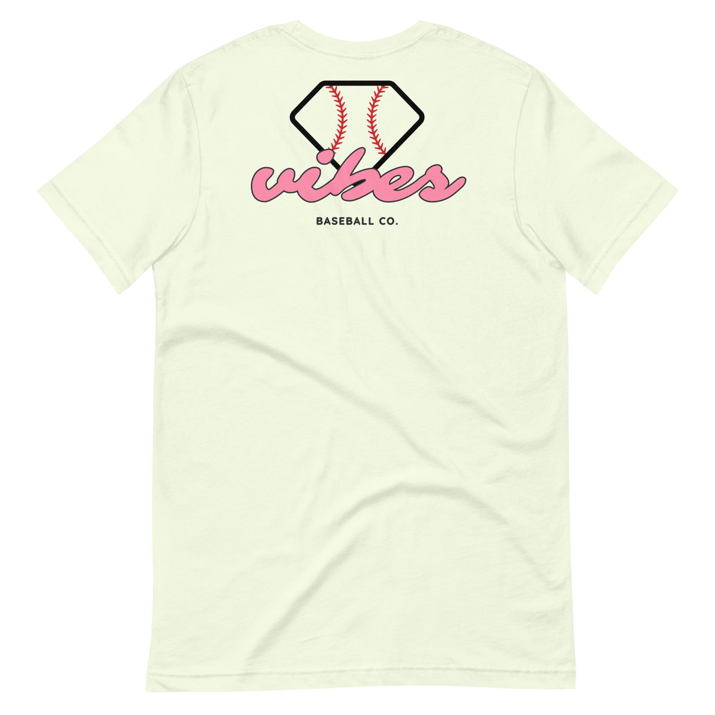 Diamond Vibes Baseball Classic Pink Logo T