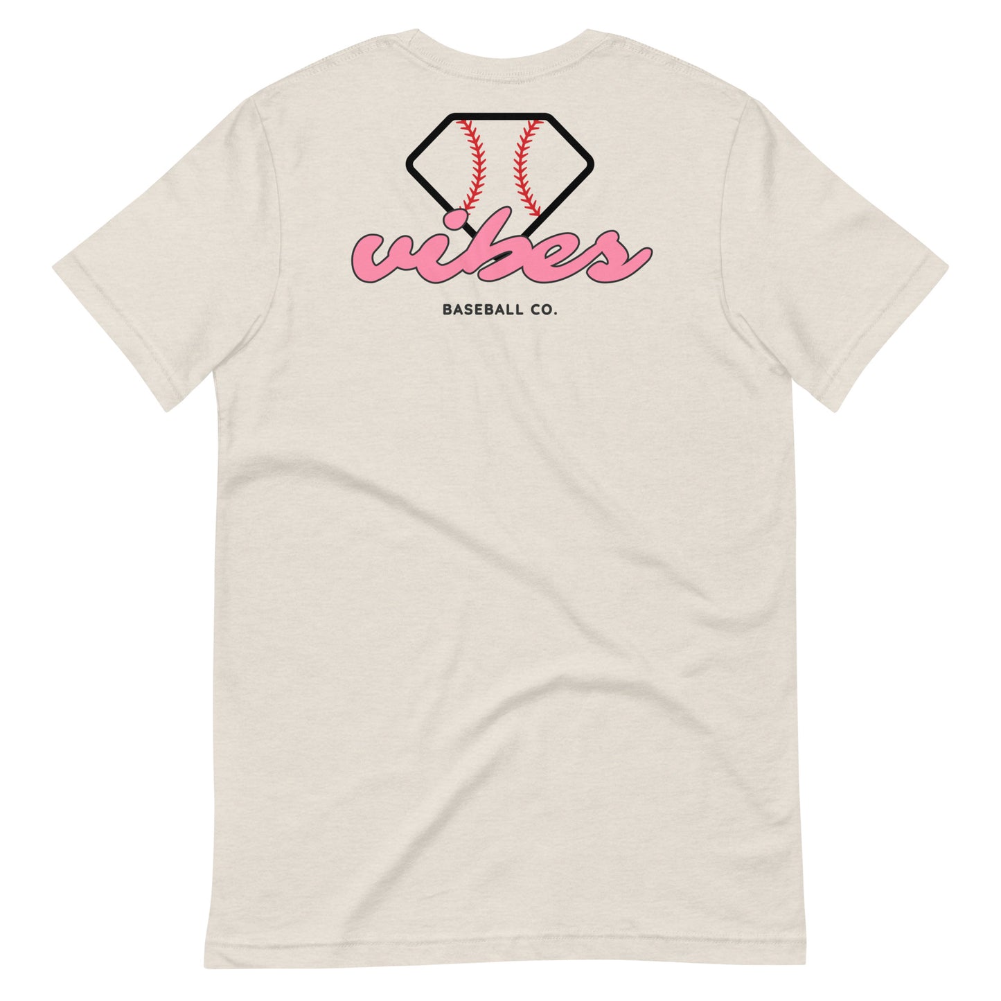 Diamond Vibes Baseball Classic Pink Logo T