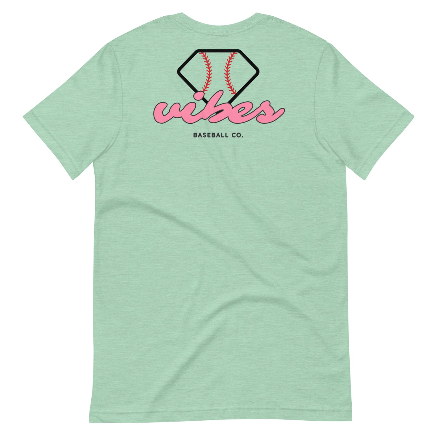 Diamond Vibes Baseball Classic Pink Logo T