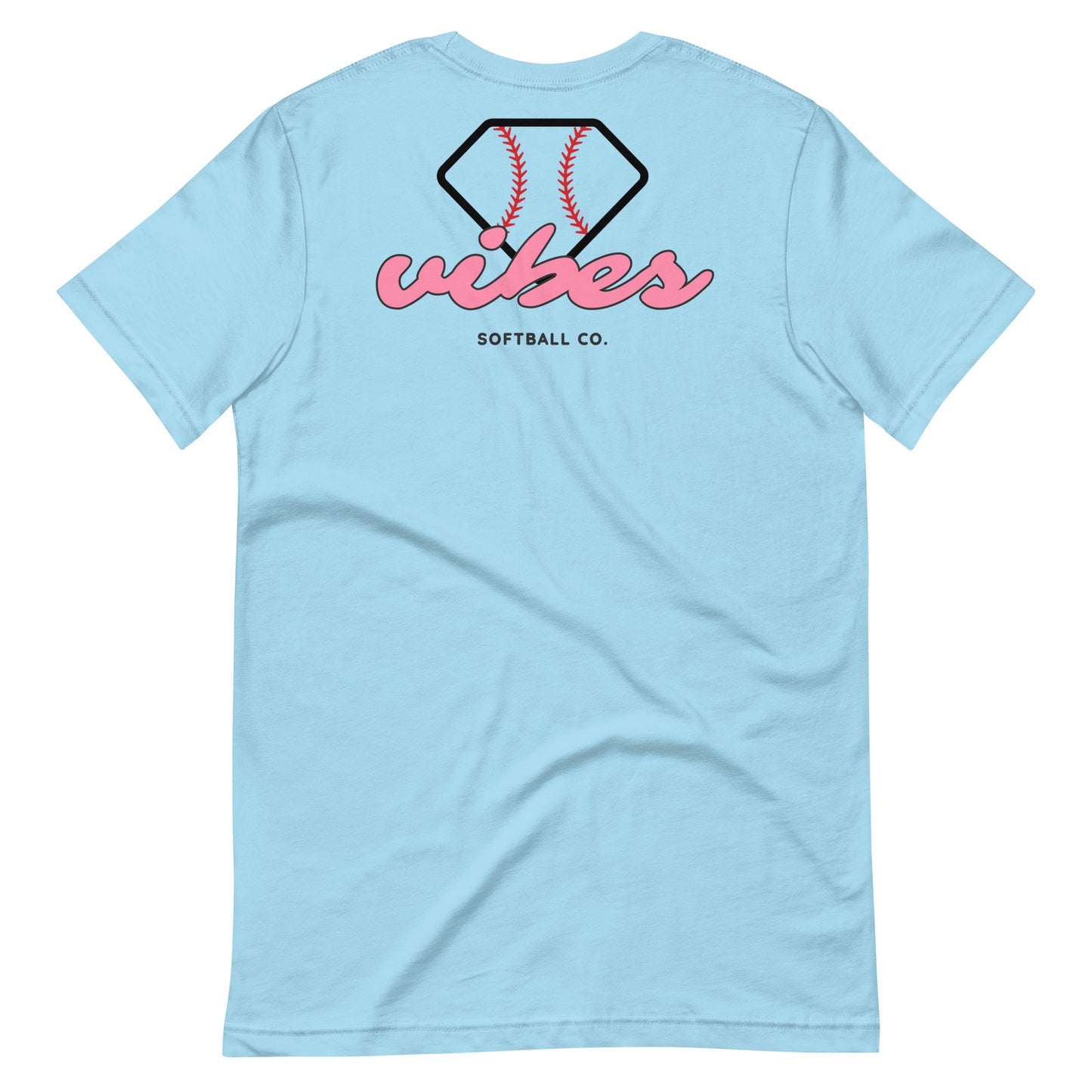 Diamond Vibes Softball Classic Pink Logo T