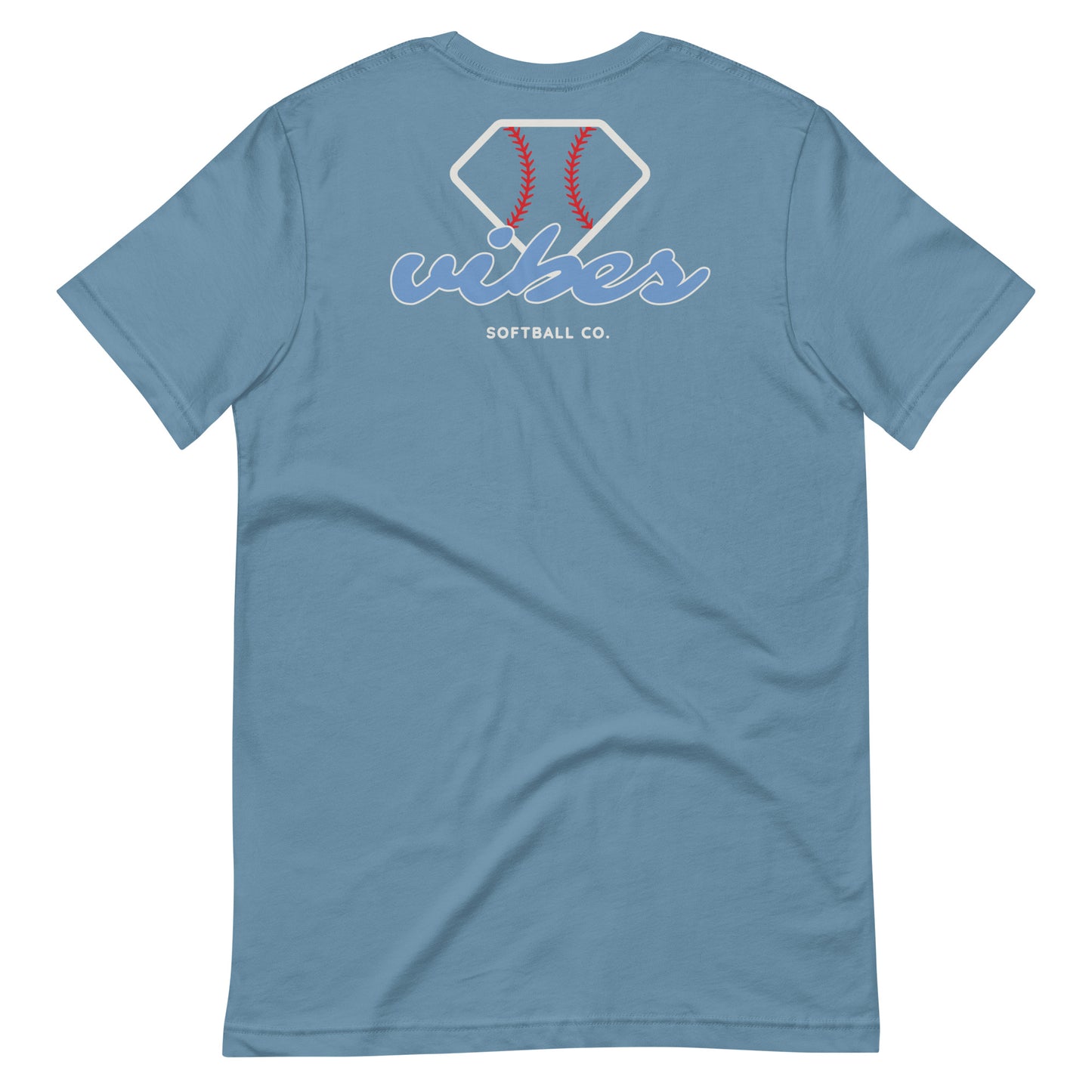 Diamond Vibes Softball Classic Blue Logo T